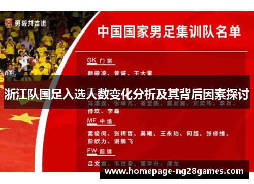 浙江队国足入选人数变化分析及其背后因素探讨